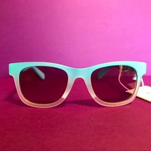 New Janie and Jack Baby Sunglasses 0-2 yr, block 100% UVB &UVA, Aqua blue